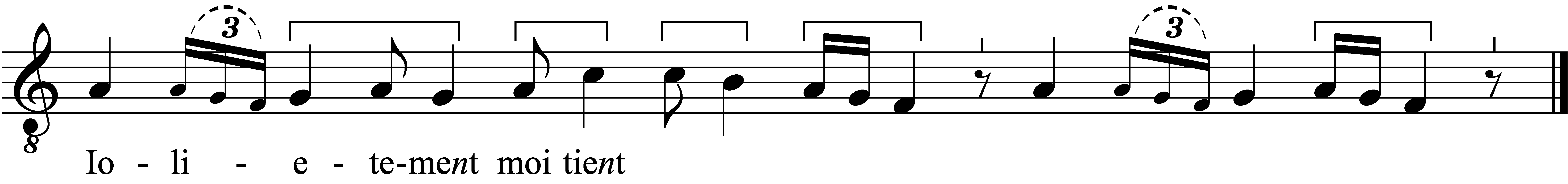 Refrain musical notation